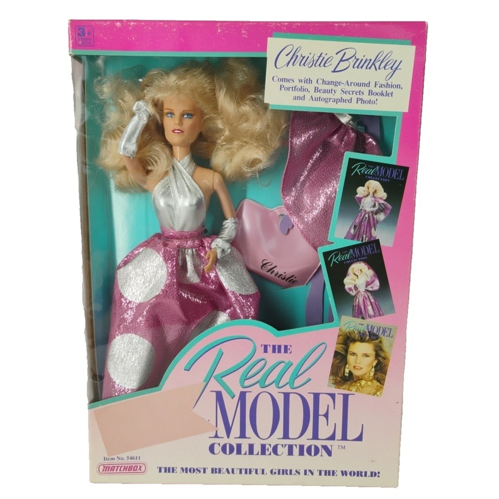 NEW Christie Brinkley Doll‎ The Real Model Collection 1988 Matchbox 54611